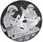 Aquiles Vendando las Heridas de Patroclo.