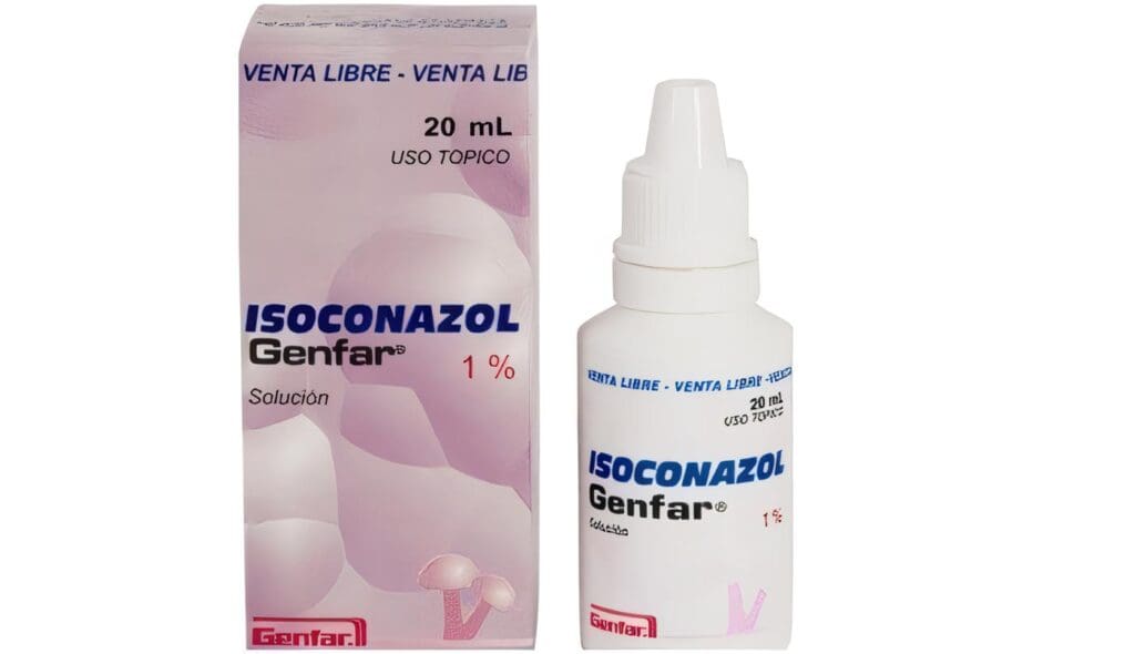 Isoconazol solución tópica 1%
