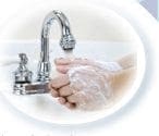 Lavarse las manos frecuentemente con agua y jabón