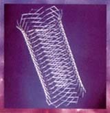 Stent, malla cilíndrica rígida