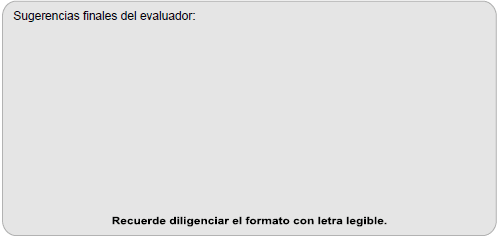 Sugerencias Finales en simulacros