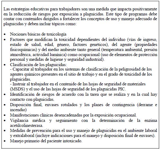 Programa educativo para trabajadores expuestos a PIC Programa educativo para trabajadores expuestos a PIC