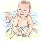 El bebé de 4 meses