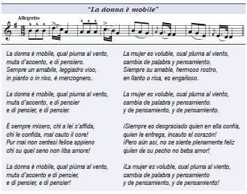 La donna e mobile