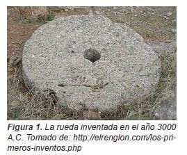 La rueda inventada en el año 3000 A.C.
