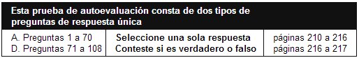 Prueba de autoevaluación Prueba de autoevaluación