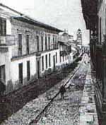 Calle típica de Santafé