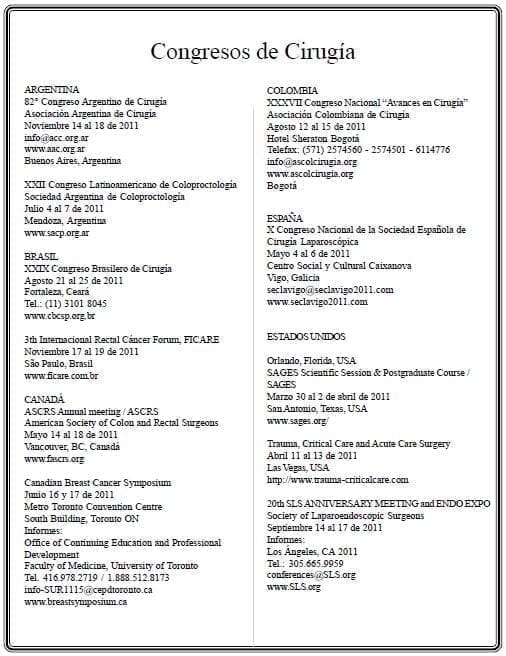 Revista de Cirugía: Congresos, Volumen 26 No. 1