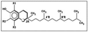 Estructura química del tocofero