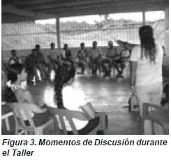Momentos de Discusión durante el Taller
