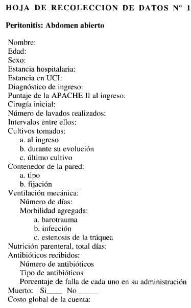 Peritonitis: Abdomen abierto