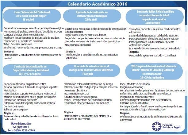 Calendario Académico enfermería