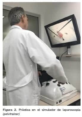 Simulación de nudos y suturas en laparoscopia (pelvitrainer) Simulación de nudos y suturas en laparoscopia (pelvitrainer)