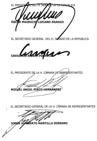 Ley 1862 Cámara de Representantes y Senado de la República Ley 1862 Cámara de Representantes y Senado de la República