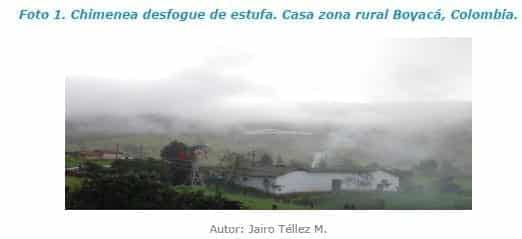 Chimenea desfogue de estufa