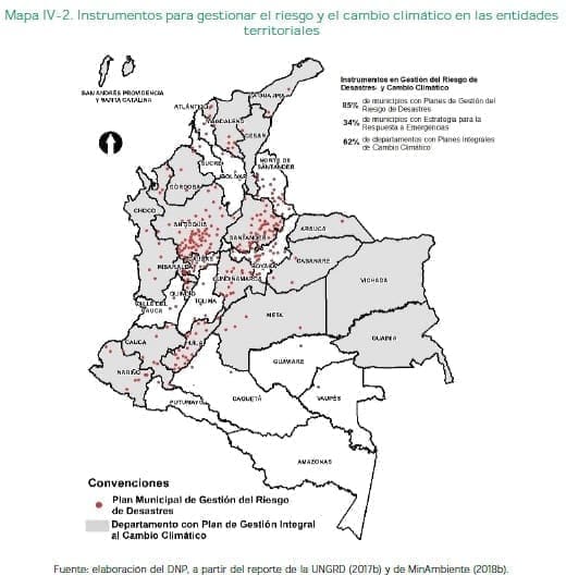 Riesgo y el cambio climático en las entidades Territoriales 