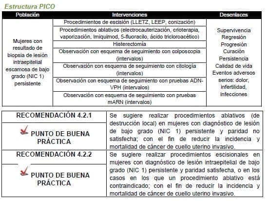 Se sugiere realizar procedimientos ablativos (de destrucción local)