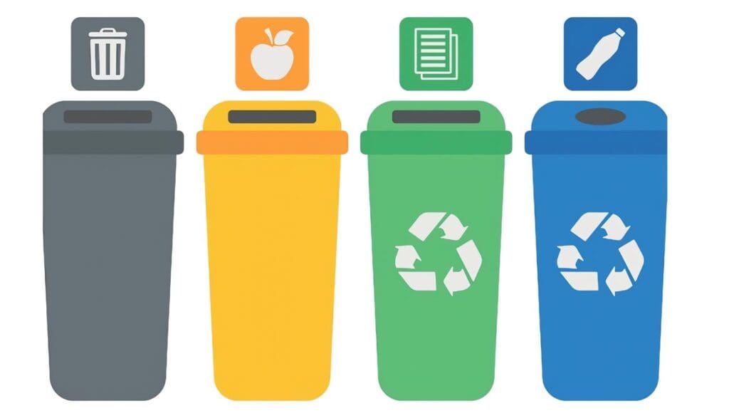 Contenedores de reciclaje
