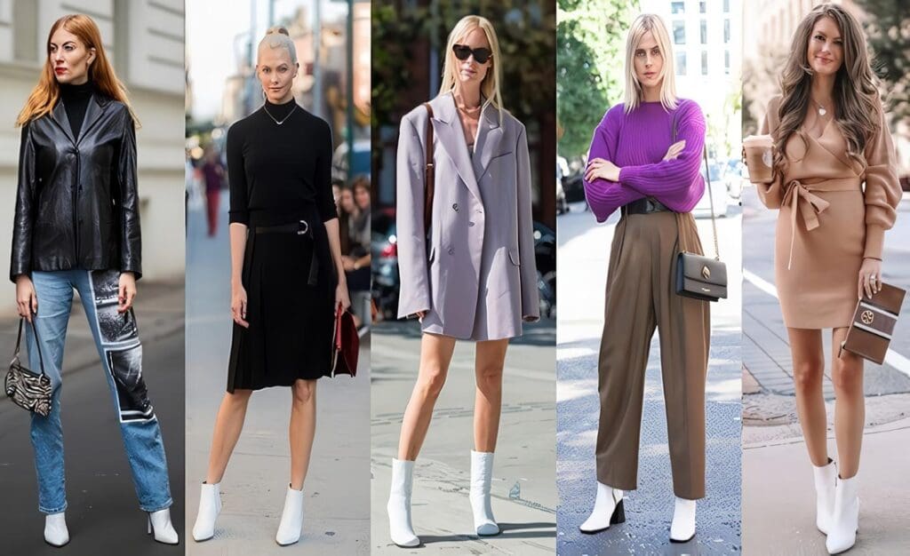 Aprende a combinar las botas blancas e ideas de outfit