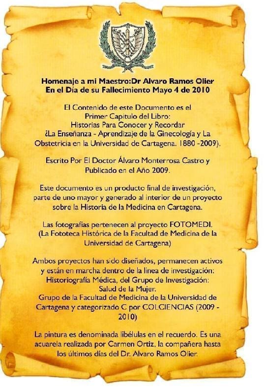 Homenaje al Dr. Álvaro Ramos Olier