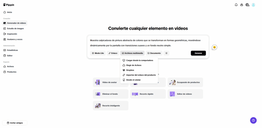 Zoom Ingresa tu texto y medios
