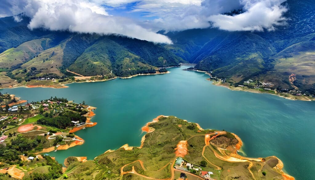 Lagos, lagunas, ciénagas y embalses en Colombia