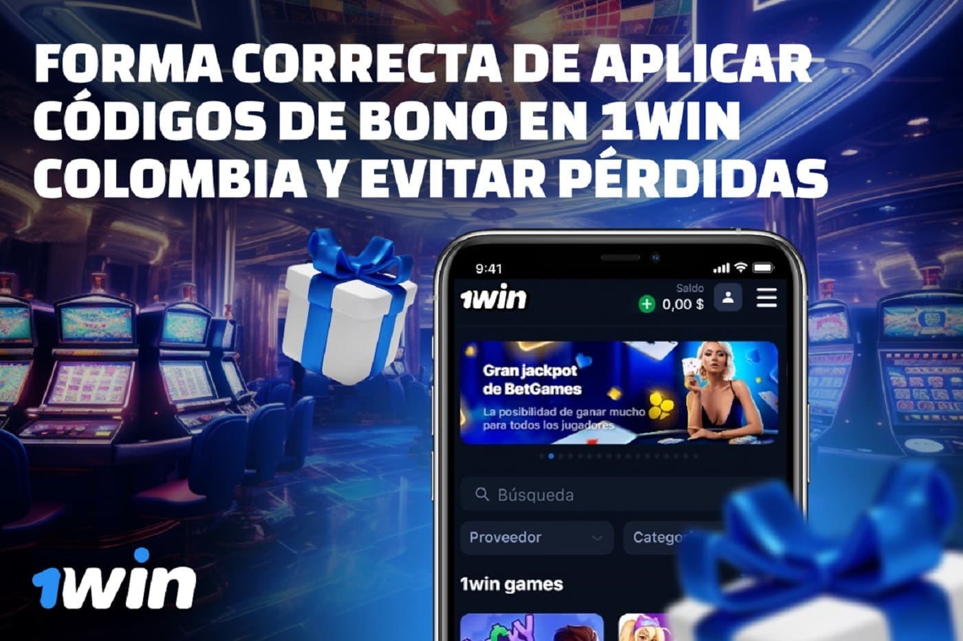 Códigos de Bono 1Win Colombia